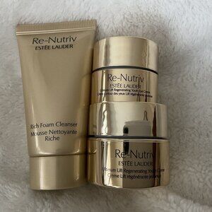 Estee Lauder Re-Nutriv Travel Ultimate Lift Regenerating Youth Cream Eye Face +